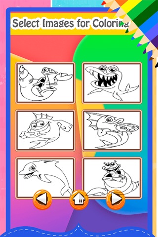 Deep Sea Animal World Best Coloring Pages For Kids screenshot 2