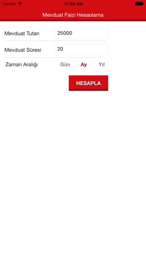 Mevduat Faizi Hesaplama Im App Store - 