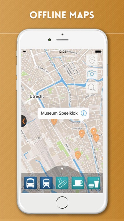 Utrecht Travel Guide with Offline City Street Map screenshot-4