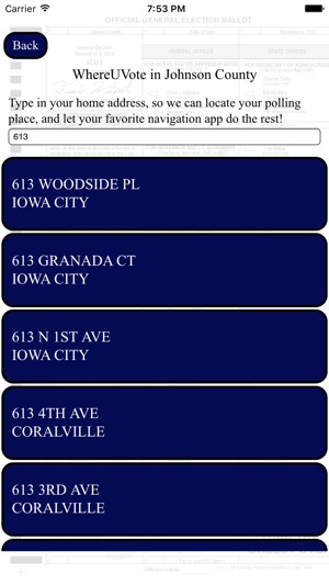 WhereUVote IA - Johnson County(圖4)-速報App