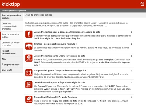 Kicktipp screenshot 2