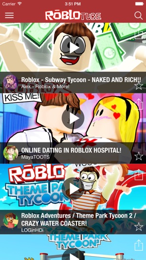 Roblotube Best Videos For Roblox On The App Store - alex roblox videos my boyfriend cheated on me