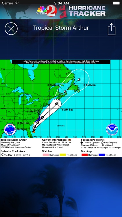 Hurricane Tracker WESH 2 Orlando, Central Florida