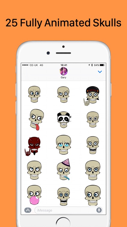 SkullMoji - Animated Fun Skull Stickers Halloween