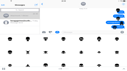 Skulls Stickers for iMessage Screenshot 2