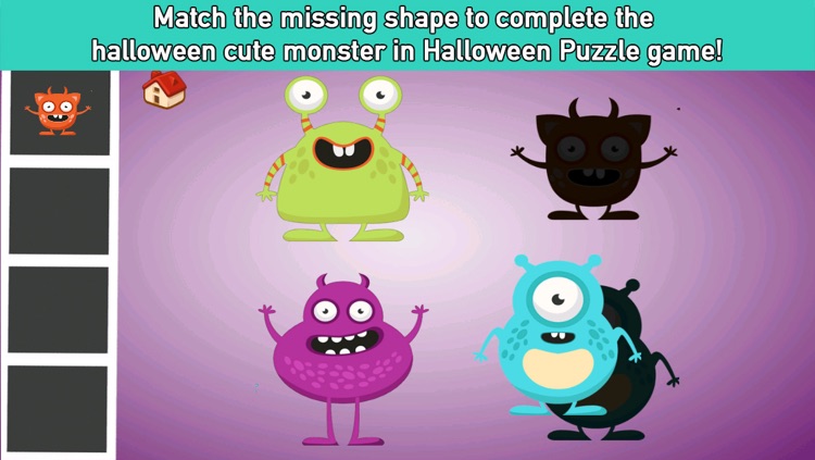 Halloween Shapes Puzzle For Kids