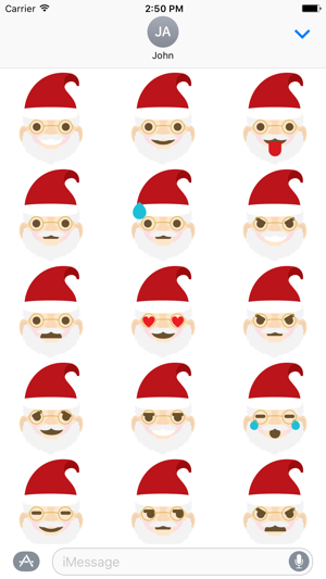 Santa Claus emojis for Christmas - Fx Sticker(圖2)-速報App