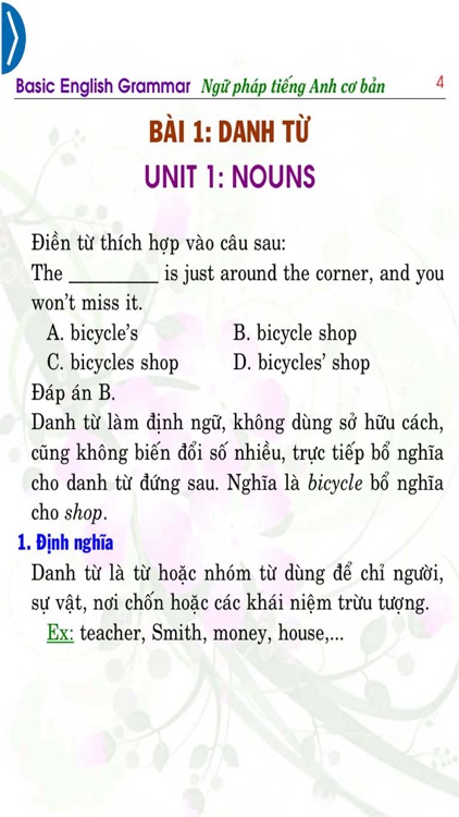 Ngữ pháp tiếng Anh cơ bản (Basic English Grammar)