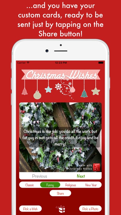 Christmas Wishes - create your custom cards screenshot-4