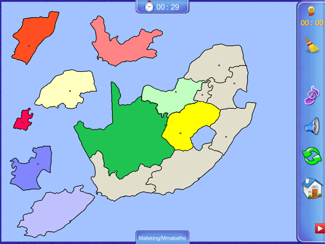 South Africa Puzzle Map