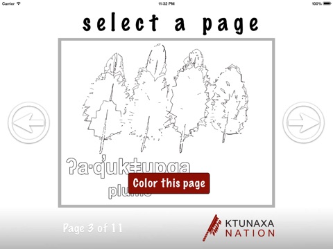 Ktunaxa "Coloring Book" screenshot 2