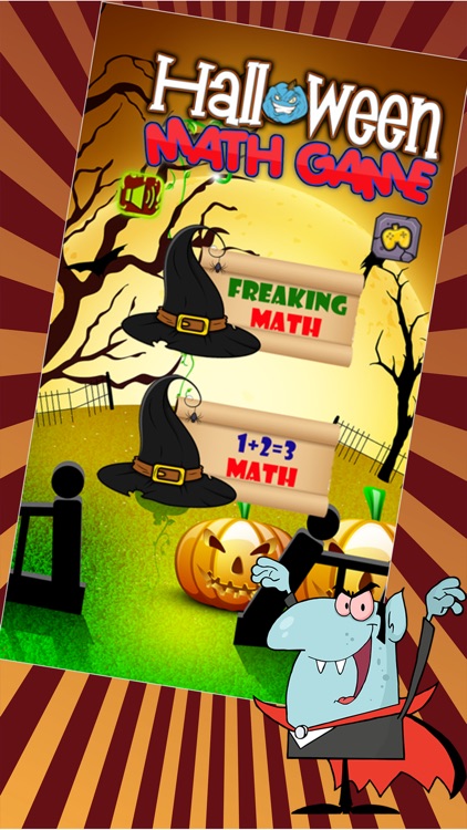 Freaking Halloween Game -  Ace Basic Math Problems