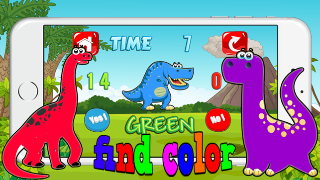 Dino Color Blind Test or Matching For Li