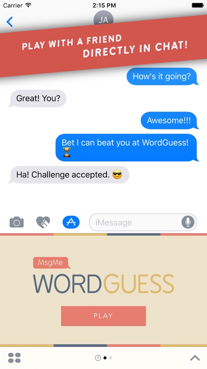 MsgMe WordGuess