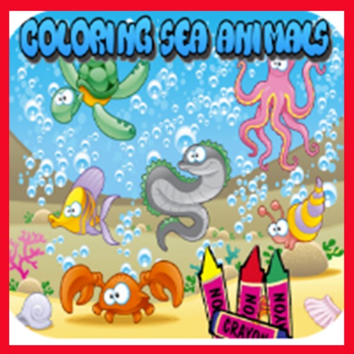 Kids Coloring Sea Animals iOS App