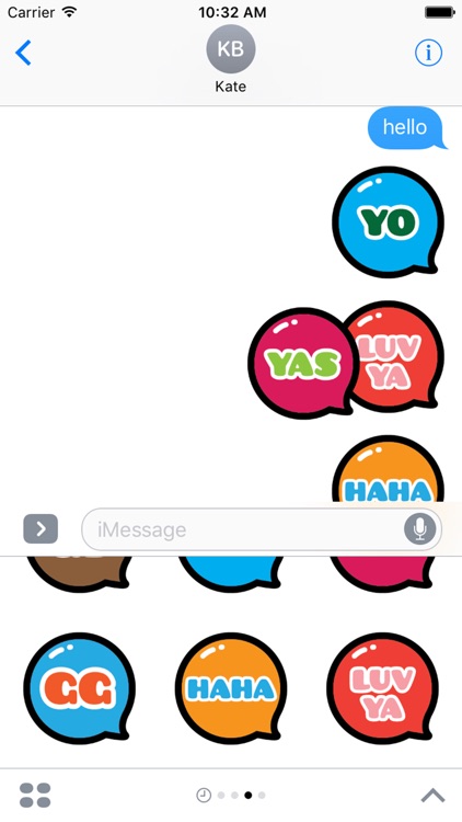 Cute Text Stickers Pack for iMessage