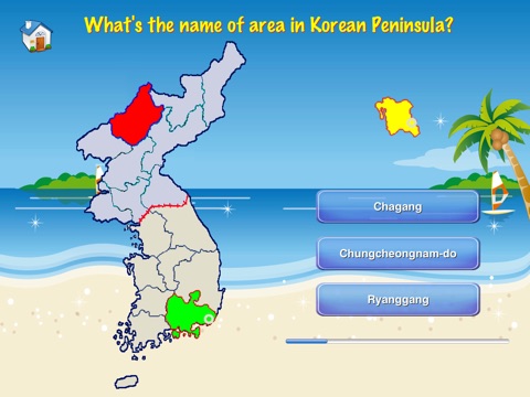 Korean Peninsula puzzle map screenshot 4