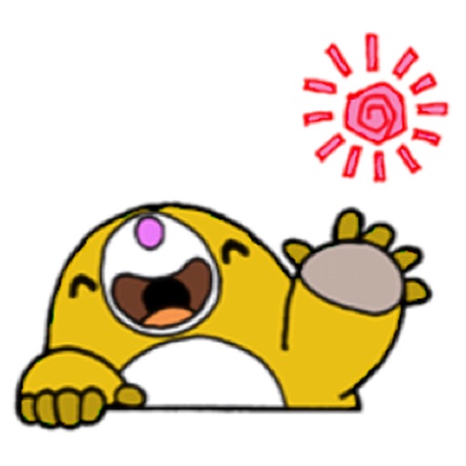 Cute Yellow Groundhog Sticker icon