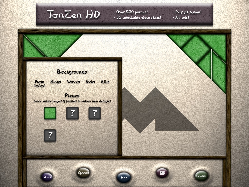 TanZen HD Free - Relaxing tangram puzzles screenshot 3