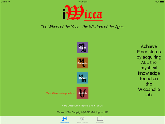Screenshot #4 pour iWicca from Metrilogics