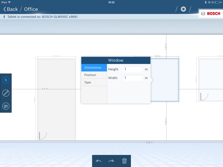 GLM floor plan by Robert Bosch GmbH