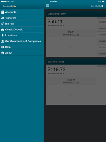 Shore United Bank for iPad screenshot 2