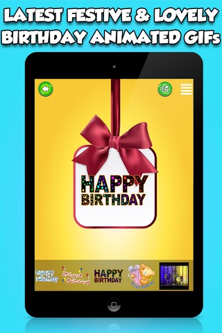 Happy Birthday Animated Emojis & GIFs screenshot 2