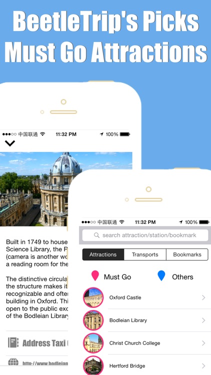 Oxford travel guide and offline city map, Beetletrip Augmented Reality England Metro Train and Walks