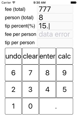 tip calculator - good, cheap screenshot 4
