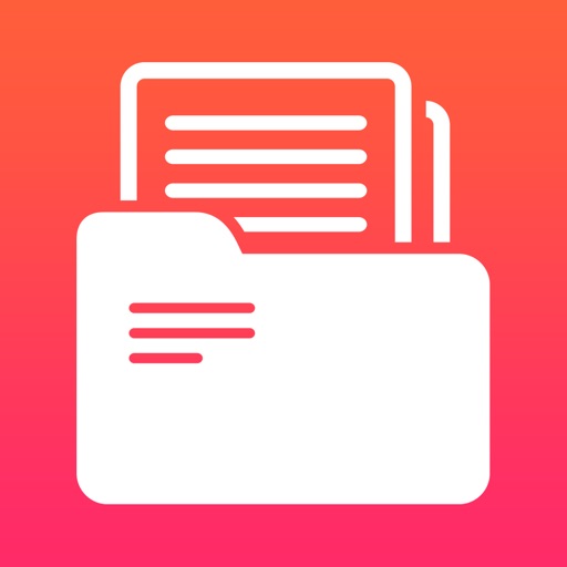 Files Manager Browser Documents - Cloud Storage File Organizer with Music & Video Multimedia Player Icon