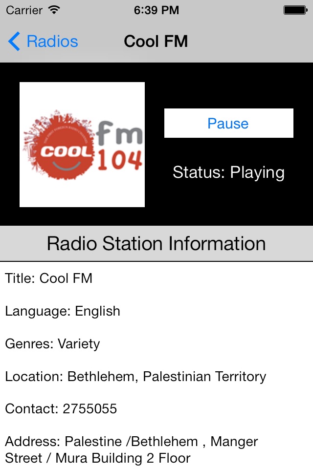 Palestine Radio Live Player (Palestinian National Authority / Arabic / Ramallah / Gaza / فلسطين راديو / العربية) screenshot 4