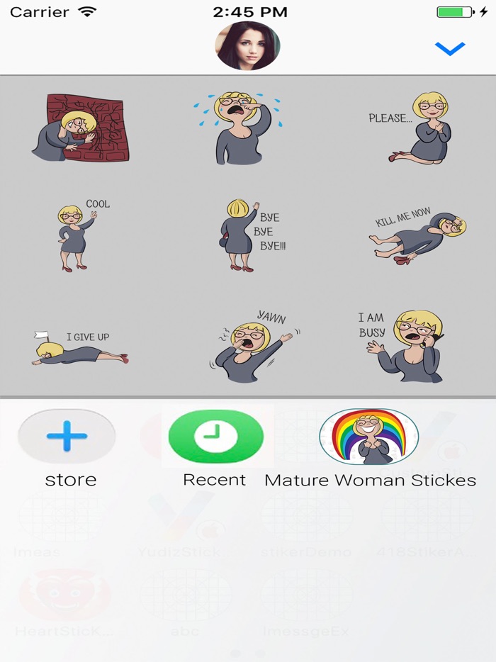 Avatar woman Animated Stickers