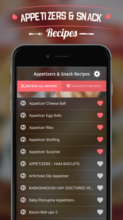Appetizers & Snack Recipes screenshot-1