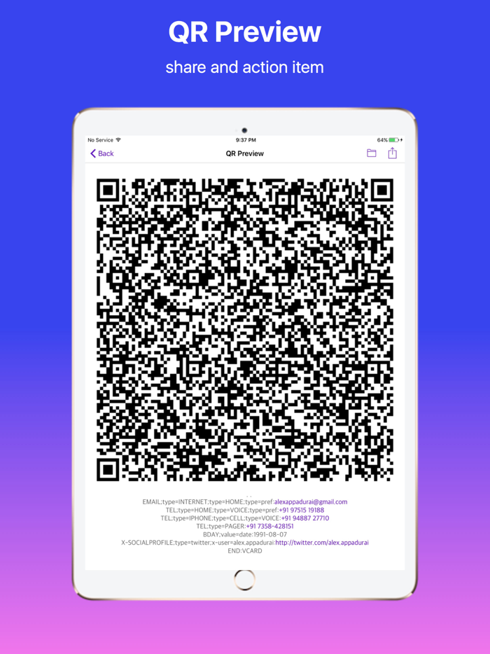 QR Scanner and Creator