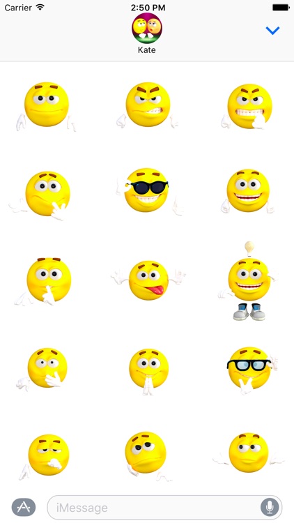 Cute Smiley & Emoji Stickers for iMessage!