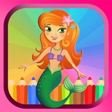 Activities of Mermaid Coloring Book Paint Games Free For Kids 2