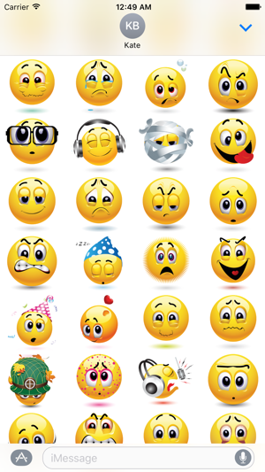 Yellow Smiley Emoji Stickers(圖3)-速報App