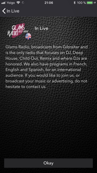 Glams Radio screenshot 3