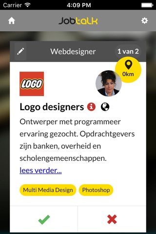 JobTalk … vacatures swipen screenshot 3