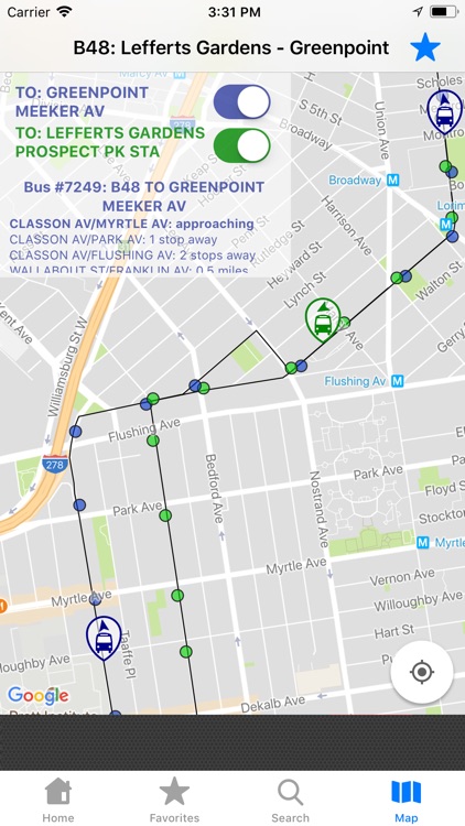 NYC Bus Tracker & Map