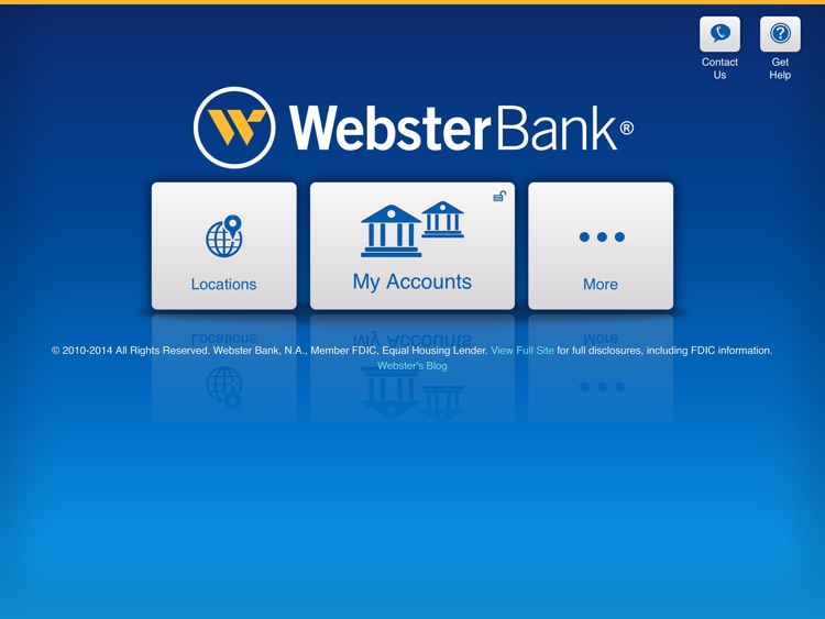 Webster Bank® Mobile for iPad