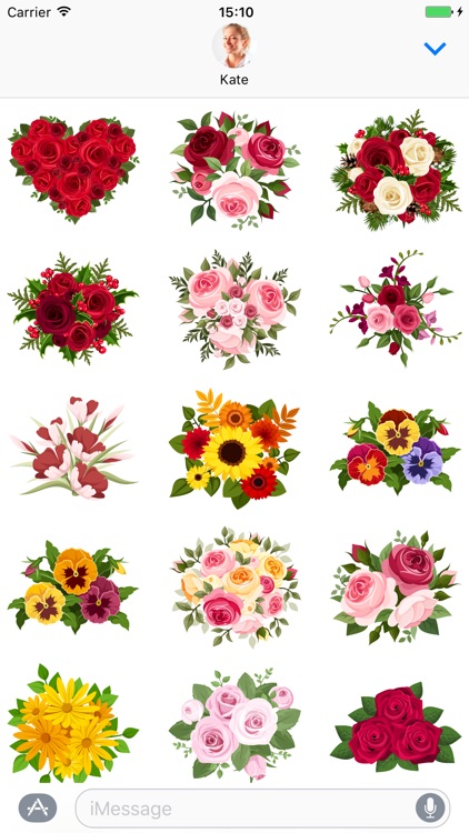 Bouquets - Stickers for iMessage