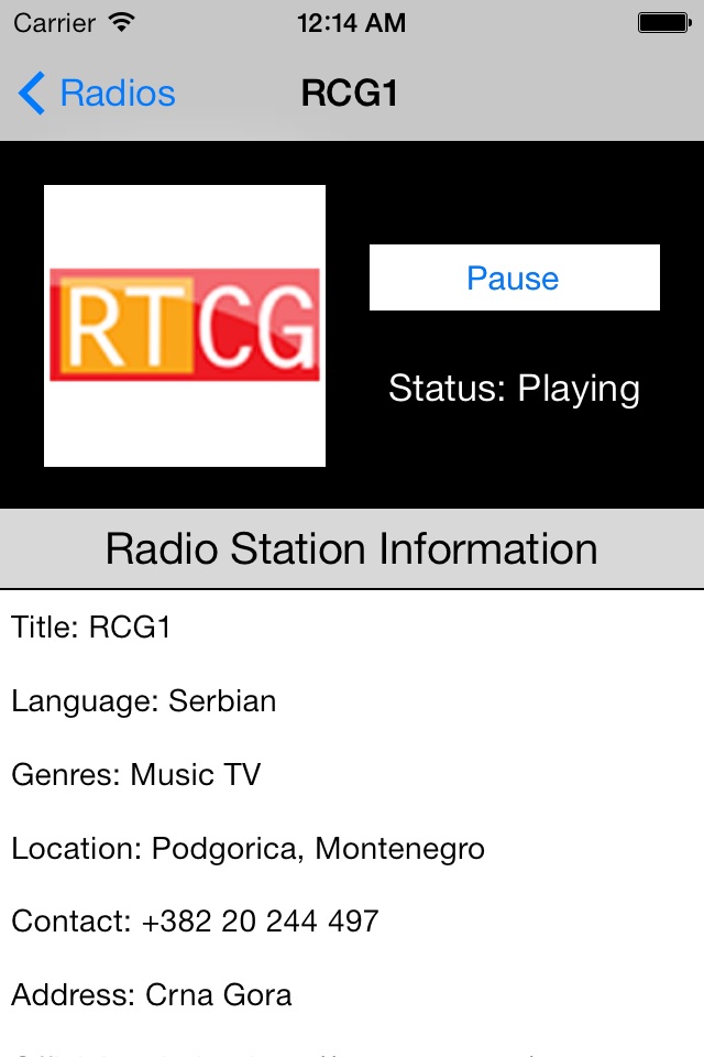 Montenegro Radio Live Player (Montenegrin) screenshot 4
