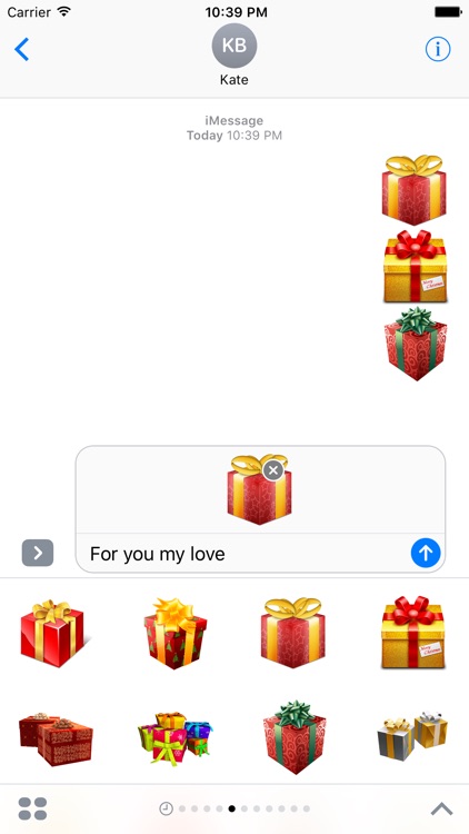 Gift Stickers For iMessage