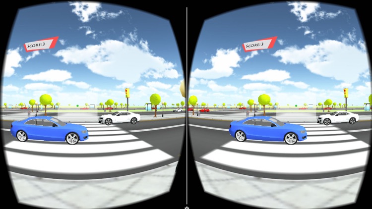 VR Real Traffic Road Crossing For Virtual Glasses