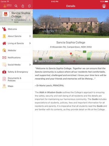 Sancta Sophia College App - náhled