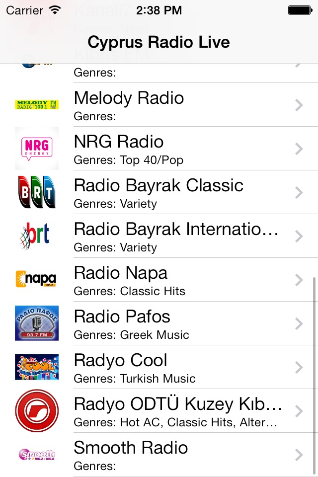 Cyprus Radio Live (Kıbrıs Radyo / Κύπρος ραδιόφωνο screenshot 2