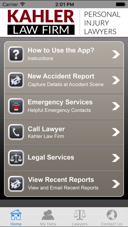 Injury Help App by Kahler Law