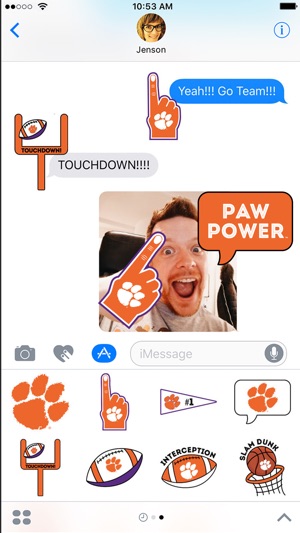 Clemson Tigers Stickers for iMessage(圖1)-速報App