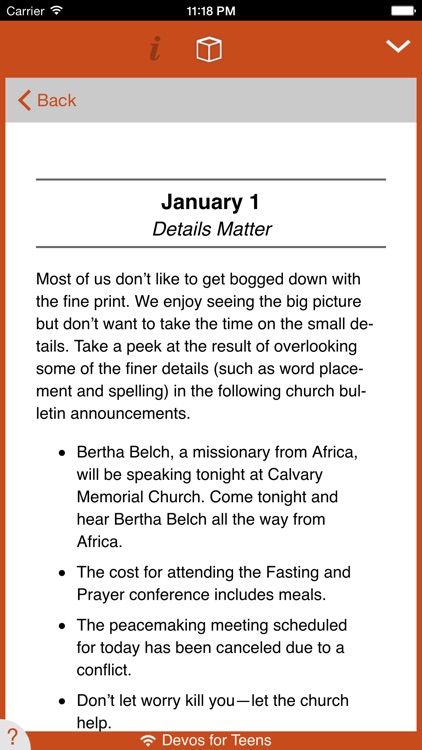 One Year® Teens Devo